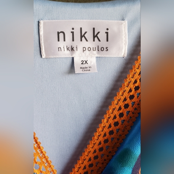 2x Nikki Maxi Dress Aquarium Blue with Orange Clown Fish - Picture 2 of 6